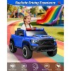 Kids Ride On Pickup Car, 12V Electric Ride On Truck for Kids, Remote Control Toy Car, 3 Speeds, Spring Suspension & LED Lights - 4 of 4