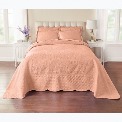 BrylaneHome Lily Damask Bedspread Bedding Collection