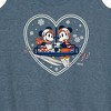 Women's - Disney - Ski Lift Heart Graphic Racerback Tank - 2 of 4