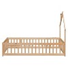 YOOCOZZ Full Size House-Shaped Headboard Floor Bed with Fence - 3 of 4