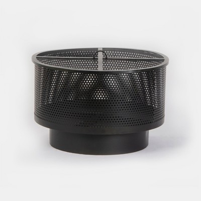 Round Wood Burning Fire Pit Black Project 62 Brickseek