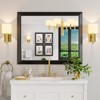 Apmir High-Strength Tempered Glass and Aluminum Alloy Framed French Cleat Mounted Wall Decor Mirror in matte black with 5-Year Warranty - 2 of 4