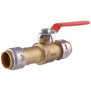 SharkBite Max 3/4 Inch Slip Ball Valve, Push to Connect Brass Plumbing ...