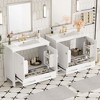 NicBex 30/36/60/72"Bathroom Vanity Set with Ceramic Sink,2 Doors&1 Drawer,Multifunctional Storage Cabinet Combo,4" Faucet Hole(No Faucet) - 3 of 4