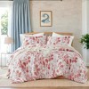 2-Piece Twin/Twin XL Reversible Floral Botanical Seersucker Comforter Set,Pink - 2 of 4