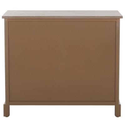 Herman 30" Beige Pine Storage Unit with Wicker Baskets