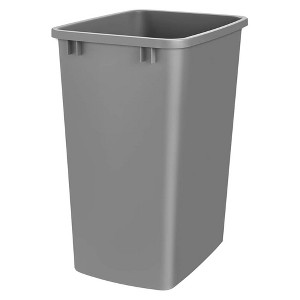 Rev-A-Shelf 35 Qt Under Sink Trash Can Replacement, Plastic, Silver, RV-35-17-52 - 1 of 4