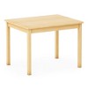 Guidecraft EdQ Toddler Table - Natural: Rectangular Kids Activity Table, 24" x 30" | Wooden Toddler Desk for Playroom, Preschool, Daycare - 4 of 4