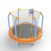 KWPZQEB 55" Trampoline Indoor/Outdoor for Kids, Toddler Baby Trampoline With Basketball Hoop & Safety Enclosure, Gifts for Boy and Girl - 4 of 4