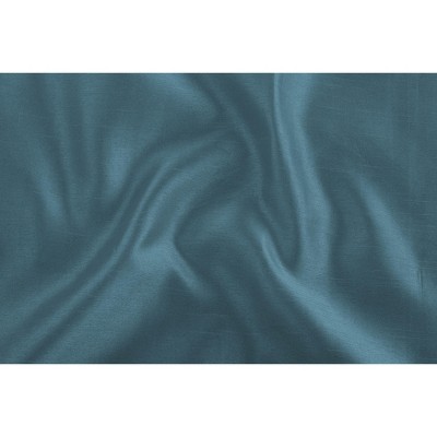 Seaside Blue Faux Silk Sheer Grommet Curtain Panel, 52 x 84
