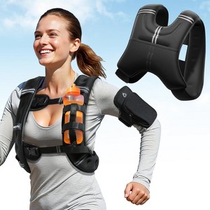 FEIERDUN Weighted Vest, 8lbs/12lbs/20lbs Weight Vest, Rucking Vest for Walking, Training, Running Glute Workout Equipment - 1 of 4