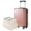 20" Hardshell Carry-On Luggage with 2 Packing Cubes & Spinner Wheels & TSA Lock, Lightweight ABS Suitcase - ModernLuxe - 2 of 4