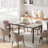 Computer Desk, Large Office Desk with Black Metal Frame, Modern Simple Style Gaming Table, Sturdy Write Desk - 2 of 4