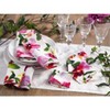 Saro Lifestyle Printed Floral Design Napkin - 4 of 4