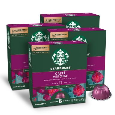 Starbucks by Nespresso Vertuo Line Caffe Verona Blend Blonde Roast Coffee Pods - 32ct