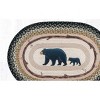 Earth Rugs Oval Patch Tread – 20"x30" Braided Jute with Mama and Baby Bear Design for Rustic Cabin or Lodge Decor - 3 of 3
