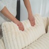 Hrinhom 60"W Oversized Faux Fur Upholstered Single Sofa Chair With 5 Pillows,Accent Chair - 3 of 4