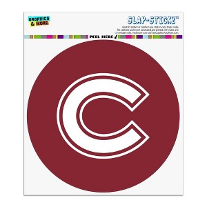 Colgate University Primary Logo Automotive Car Window Locker Circle Bumper Sticker - 1 of 4