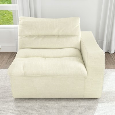 CAVINAS Bean Bag Chair Chaise Lazy Floor Sofa Modern Armless Lounge Chair Corner Sofa Chair for Living Room, Bedroom