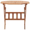 vidaXL Garden Table Natural Wood Solid Acacia Wood Medium Foldable - 2 of 4