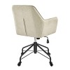New Pacific Direct Thompson Fabric Swivel Office Arm Chair - 2 of 4