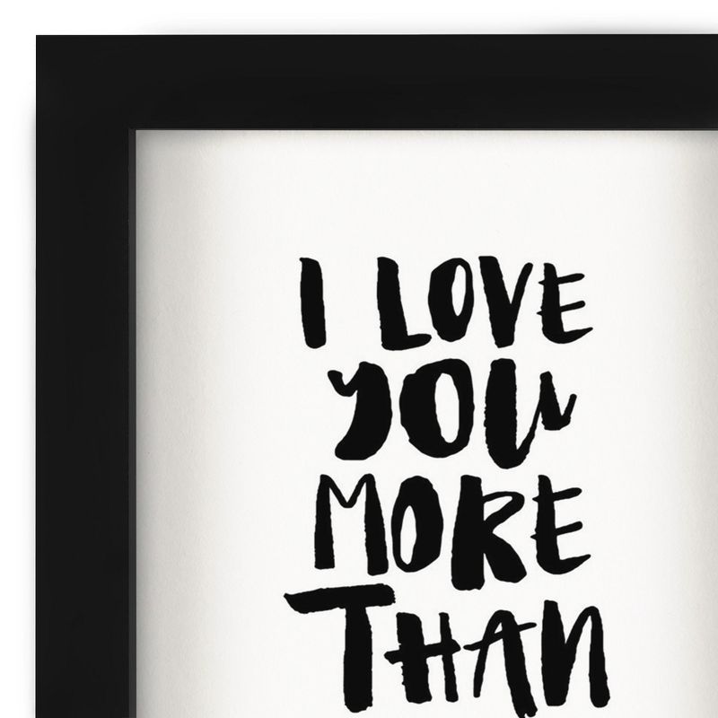 Americanflat Minimalist Motivational I Love You More Than Pizza' By Motivated Type Shadow Box Framed Wall Art Home Decor, 4 of 10