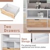 Kitchen Island, with Storage Rack, Drawers, Spice Rack & Towel Rack, for Dining, Kitchen & Barbecue - 4 of 4
