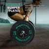 100 Lb Weight Plates Set,2 inch Rubber Weight Plates (2×10lb,2×15lb,2x 25 lb) Barbell Olympic Weight Plates For Weight Lifting Home Gym - 4 of 4