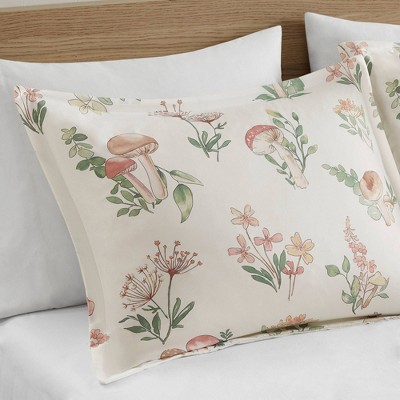 Intelligent Design Full/Queen Mina Mushroom Garden Comforter Set: Hypoallergenic Floral Bedding for Teens & All Ages — фото 3