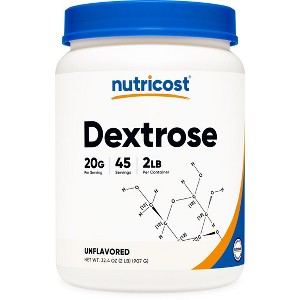 Nutricost Dextrose Powder (2 LBS) - GMO-Free, Gluten Free, Vegetarian Friendly - 1 of 4