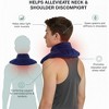 Herbal Concepts Aromatherapy Neck and Shoulder Wrap – Microwaveable Hot and Cold Therapy Pad with Natural Herbs for Pain and Stress Relief – Blue - 3 of 4