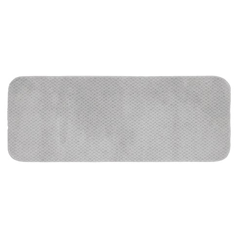 Garland Rug Traditional 4 Piece Nylon Washable Bathroom Rug Set Platinum Gray