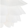 Possini Euro Design Modern Ceiling Light Semi Flush Mount Fixture 15 3/4 Wide  White Flower For Bedroom Kitchen Living Room Hallway Bathroom House : Target