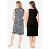 Dreams & Co. Women's Plus Size 2-Pack Sleeveless Sleepshirt - image 3 of 4