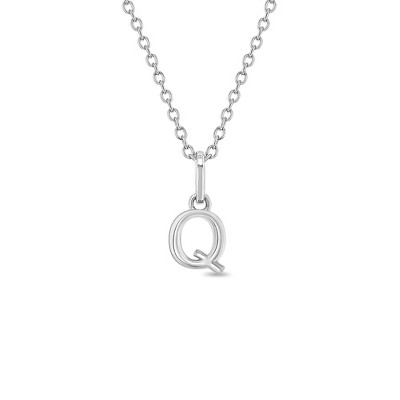 Girls' Tiny Initial Letter Sterling Silver Necklace - In Season Jewelry