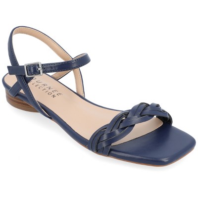 Journee Collection Womens Verity Ankle Strap Low Block Heel Sandals