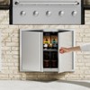 VEVOR BBQ Access Door, 31W x 24H Inch Double Outdoor Kitchen Door, Stainless Steel Flush Mount Door, Wall Vertical Door with Recessed Handles - 2 of 4