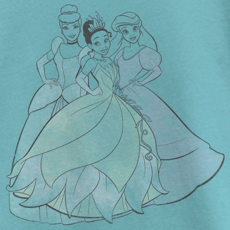Girl's Disney Princesses Coloring Book T-Shirt, 2 of 5