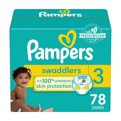 Pampers Swaddlers Sensitive Disposable Diapers - (Select Size and Count)