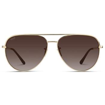 WMP Eyewear Oversized Designer Inspired Flat Lens Sunglasses for Women