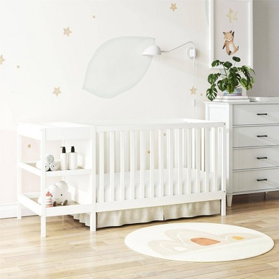 White Pine 3-in-1 Convertible Crib and Changer Combo