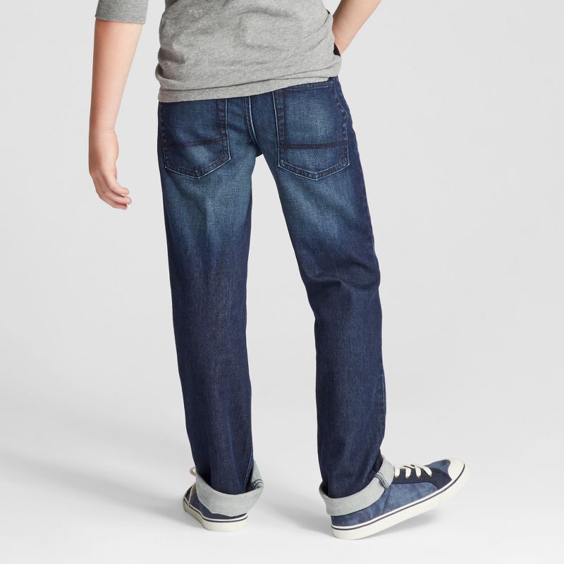 Boys' Straight Fit Stretch Jeans - Cat & Jack™, 2 of 10