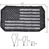 TruAIR Wrangler JK Mesh Sunshade (American Flag) - 4 of 4