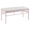 Vynxaria Pink Bench: Stylish Comfort for Every Child's Room - 2 of 4