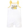 Touched by Nature Baby Girl Organic Cotton Rompers 3pk, Lemon Tree - image 4 of 4