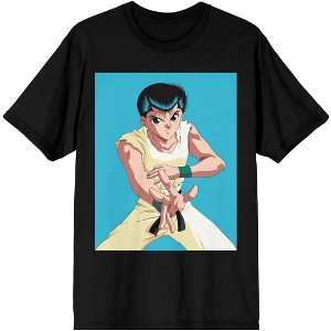 Yu Yu Hakusho Yusuke Urameshi Character Men's Black Graphic Tee - 1 of 2