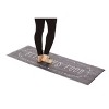 55" x 19" Bless This Food Kitchen Runner Rug - J&V Textiles: Off-White Indoor Kitchen Floor Mat, Low Pile, Multi-Stripe - 2 of 4