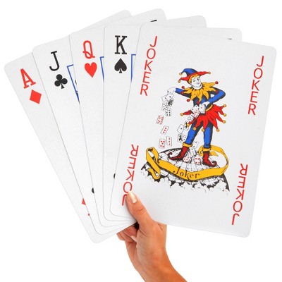 Jumbo Large Size Deck Poker Playing Game Card Party Games Large Print  12.5x8.5cm