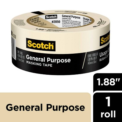 Scotch 1.88" x 60yd Beige Crepe Paper Masking Tape