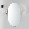 GlasFlength Decorative Wall Mirrors Oval Mirror Wall Mirror Polished Mirror Decorative Mirror for Living Room, Silver, 33"*20"*1.1" - 3 of 4